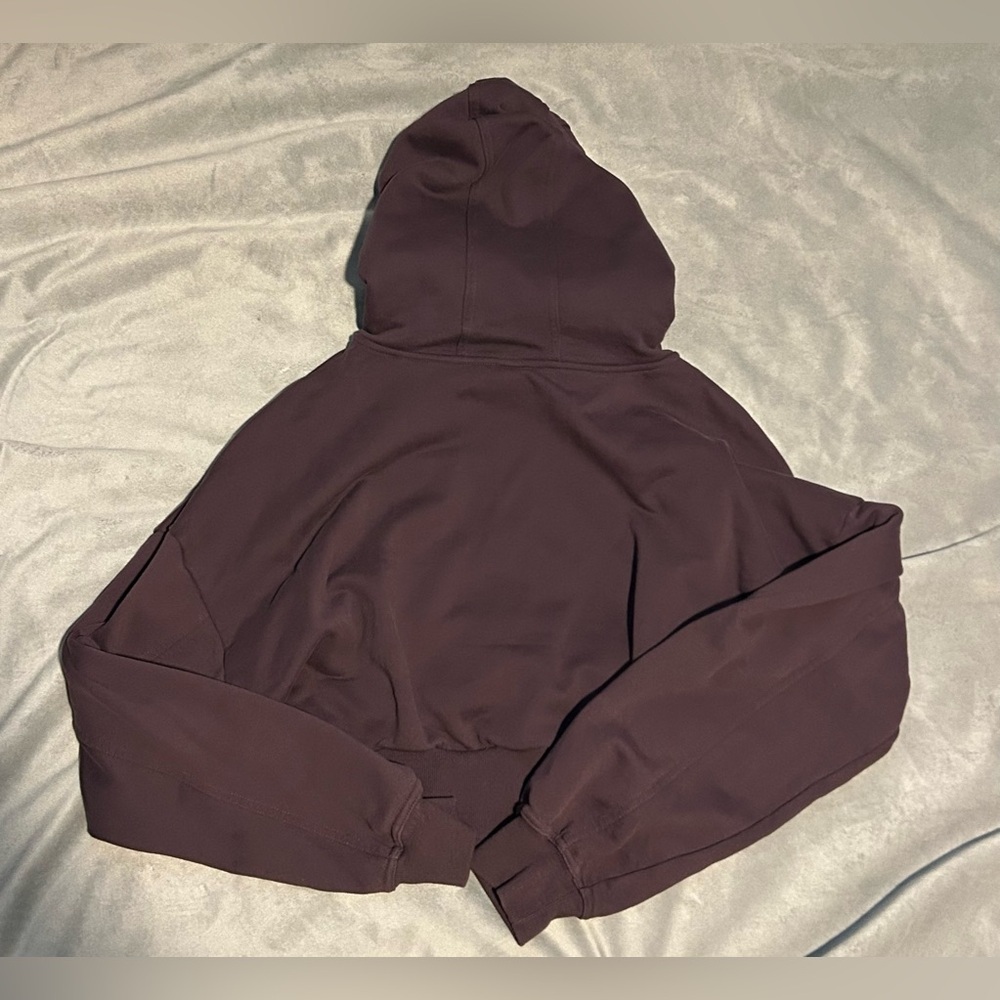 adidas by Stella McCartney Sportswear Cropped Hoodie in Purple - L - Picture 9 of 11